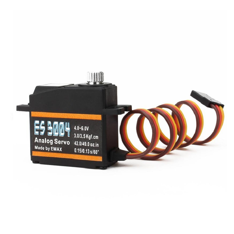 EMAX ES3004 17g 3.5kg 0.13sec 23T Metal Gear Analog Servo For RC Airplane ES3104 upgrade-(original)