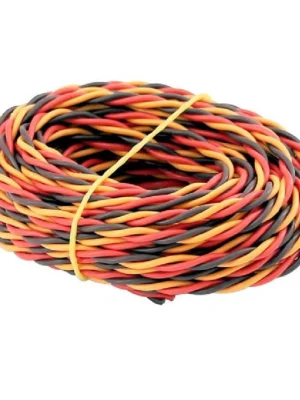 Twisted 22AWG JR Servo Extension Lead Wire (R/O/B)-1meter