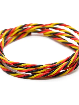 Twisted 22AWG Servo Wire Red/Black/Yellow (1mtr)