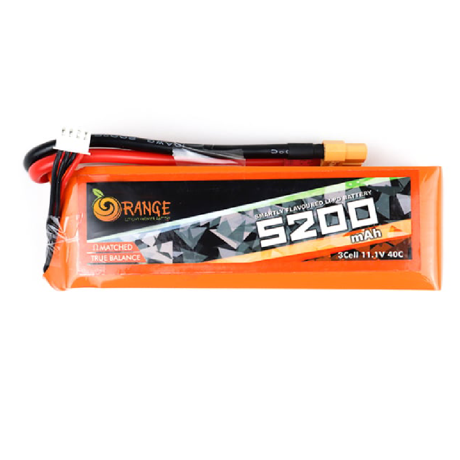 Orange 5200mAh 3S 40C/80C (11.1V) Lithium Polymer Battery Pack