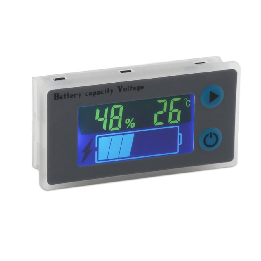 10-100V Universal LCD Car Battery Level, Capacity, Temperature Monitor