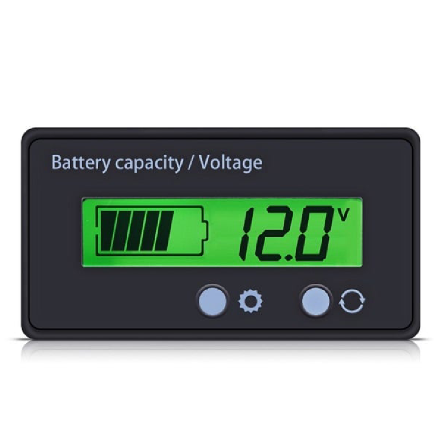 12-84V Battery Power Display Meter Lithium Battery Lead-acid Battery Power Display GY-6GS Green 3 Strings Lithium Battery