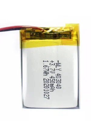 450 mAh 3.7V single cell Rechargeable LiPo Battery