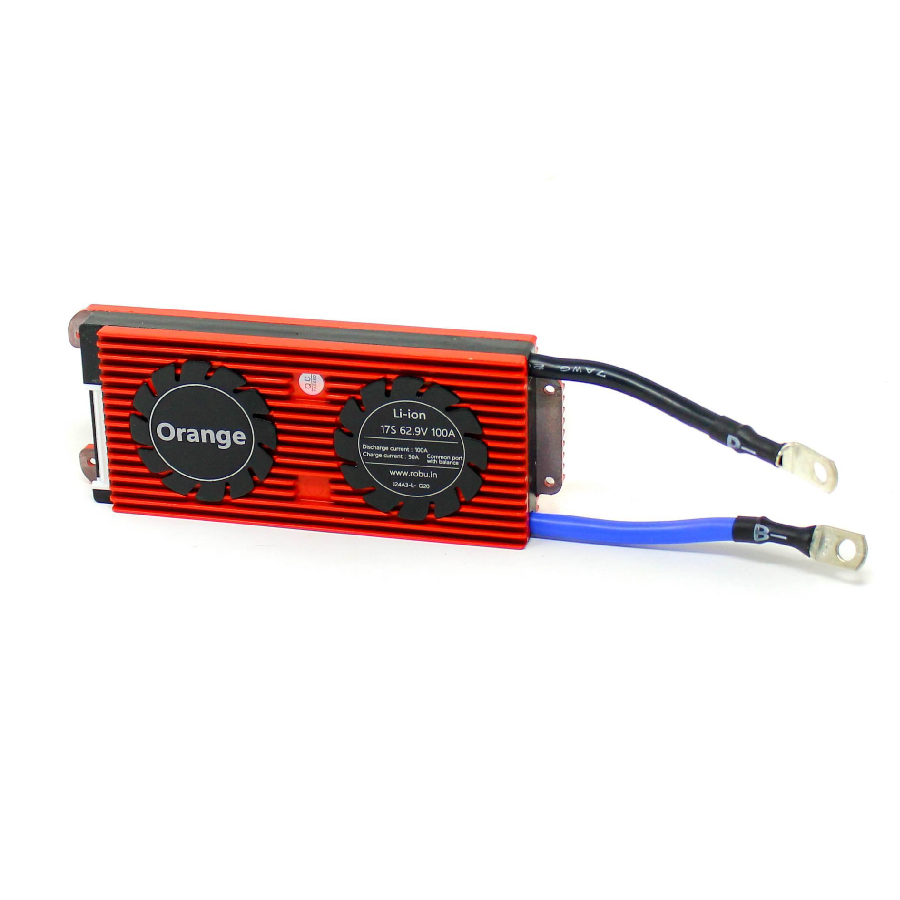 Orange Li-ion 17S 62.9V 100A Battery Management System