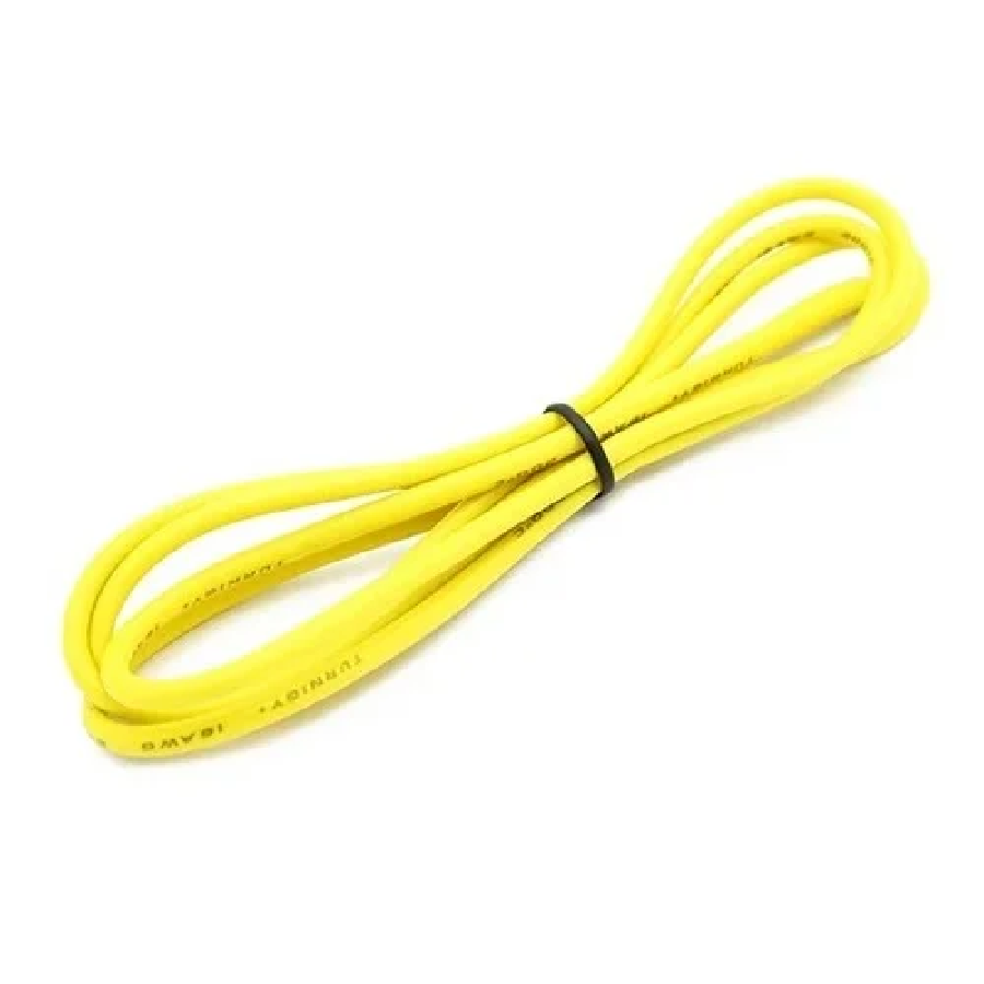 High Quality Ultra Flexible 18AWG Silicone Wire 10 m (Yellow)