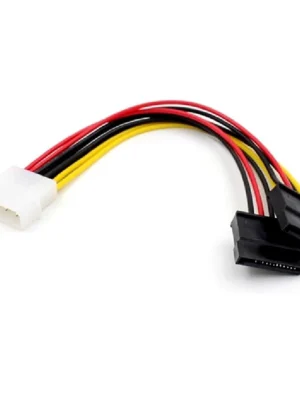 DType Big 4PIN to, 15PIN SATA Split into, Two Power Cords