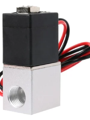 DC 24V Solenoid Valve 1/8″ 2 Way Normally Closed Direct-Pneumatic Valves For Water Air Gas Hot