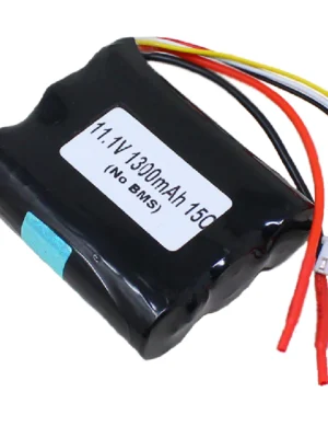 Orange ISR 18650 11.1V 1300mAh 15C 3S1P Li-Ion Battery Pack (No BMS)