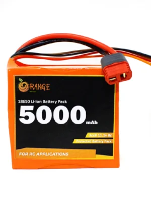 Orange ISR 18650 11.1V 5000mAh 8C 3S2P 8C Li-Ion Battery Pack