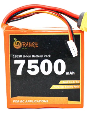 Orange ISR 18650 11.1V 7500mAh 8C 3S3P Li-Ion Battery Pack