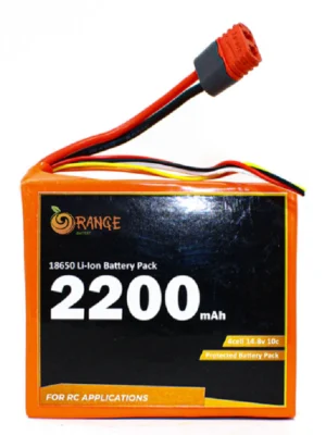 Orange ISR 18650 14.8V 2200mAh 10C 4S1P Li-Ion Battery Pack