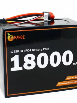Orange IFR 32650 12.8V 18000mAh 3C 4S3P LiFePO4 Battery Pack