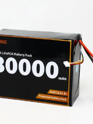 Orange IFR 32650 12.8V 30000mAh 3C 4S5P LiFePO4 Battery Pack