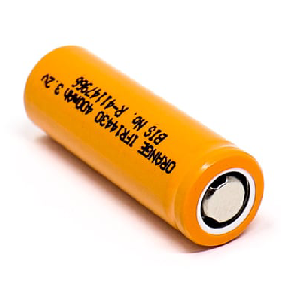 Orange A Grade IFR14430 400mAh (3c) LiFePO4 Battery