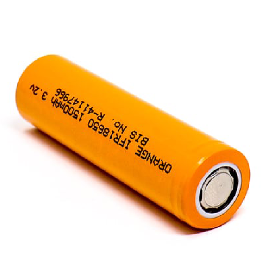 Orange A Grade IFR18650 1500mAh (3c) LiFePO4 Battery