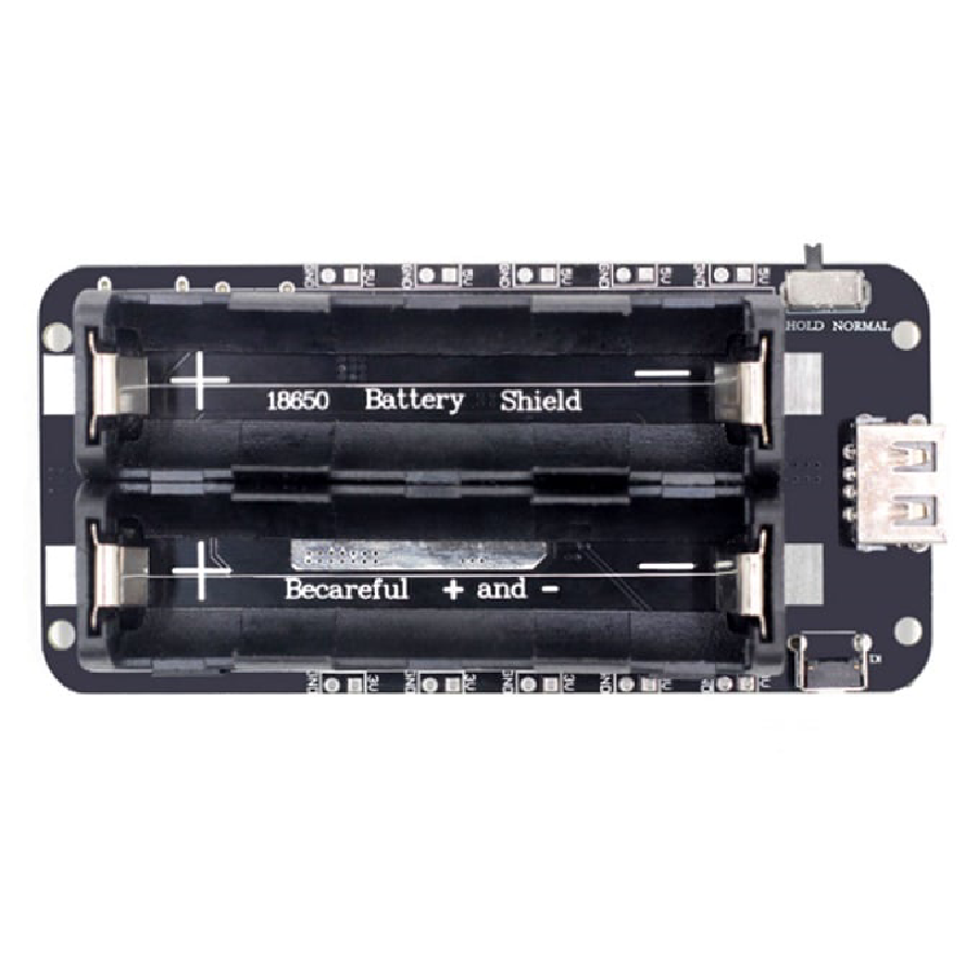 2 x 18650 Lithium Battery Shield V8 Mobile Power Expansion Board Module 5V/3A 3V/1A Micro USB for Arduino ESP32 ESP8266