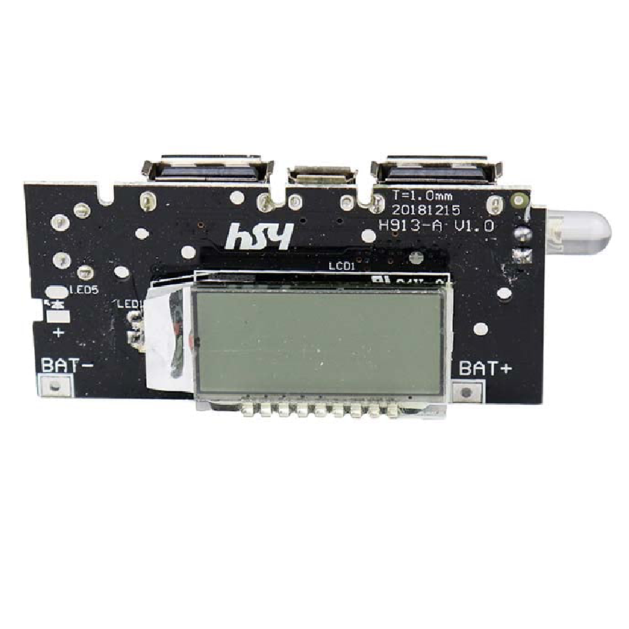 Mobile Power Boost DIY 18650 Lithium Battery Digital Dual USB