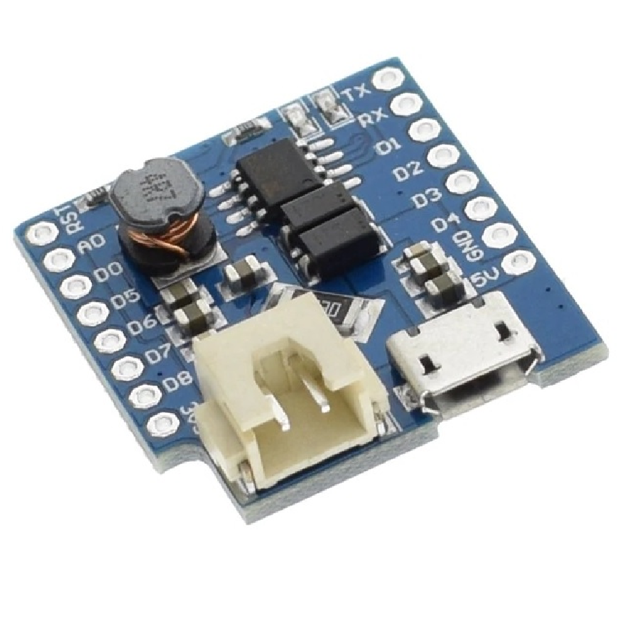 WeMos D1 Lithium Battery Charger Board with Mini USB